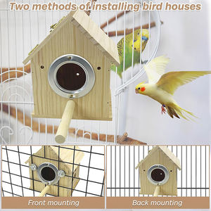WDF klasik tarzı Gaiola Para Aves büyük ahşap kuş ahşap kafes kuşlar odası Aviary tasarımlar kuş evi için dışında - Product Image 2