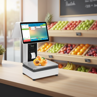 Système de point de vente (PDV) 14/15,6 pouces avec caisse enregistreuse électronique, logiciel de facturation, terminal PDV, balance, imprimante et scanner