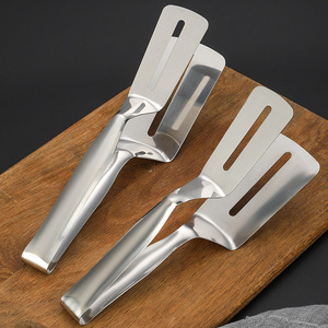 Pince de cuisine en acier inoxydable 1 pièce avec poignée, pour pain, viande, salade, spatule de friture, ustensiles de cuisine domestiques - Vente en gros - Product Image 5