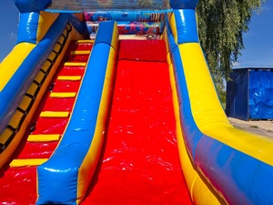 Tobogán Inflable Comercial con Temática Oceánica, Apto para Fiestas de Cumpleaños Infantiles, con Pared de Escalada, para Alquiler en Eventos - Product Image 5
