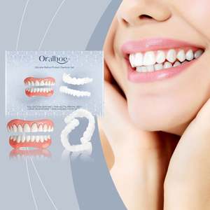 ORALHOE Vente en Gros OEM Prothèses Dentaires Amovibles en Silicone <span class=keywords><strong>Naturel</strong></span> Accessoires de Blanchiment Dentaire Facettes pour Hommes Femmes - Product Image 4