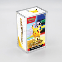 Étui de présentation en acrylique personnalisé pour TCG 30th Celebration Booster Bundle, 6 boosters avec couvercles magnétiques, étui de protection