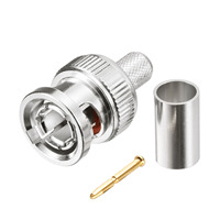 Connecteur BNC mâle droit à sertir Superbat 75 Ohm pour câble RG59