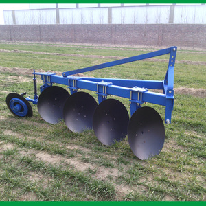 Farm <b>Cultivator</b> Disc Plough 4 Row Red High Productivity For Tractor Use - Product Image 5