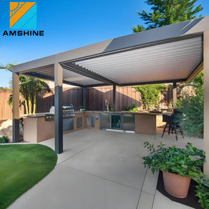 Pergola en aluminium robuste, toit à lames orientables électrique imperméable, couverture de patio pour jardin <span class=keywords><strong>et</strong></span> <span class=keywords><strong>terrasse</strong></span>, gazebo, pavillon - Product Image 5