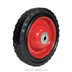 Hochwertige Voll gummi rollen 7 Zoll 182mm Industrie rollen Wagen rollen Eisen radkern - Product Image 1