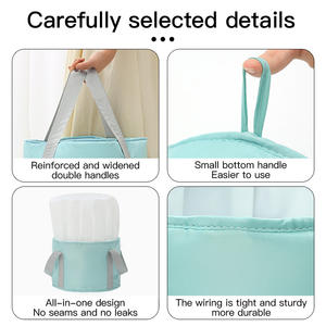 洗面台洗面器ポータブルポータブルフットバスバケット折りたたみ式洗面台浴槽断熱フットソーク洗面台 - Product Image 5