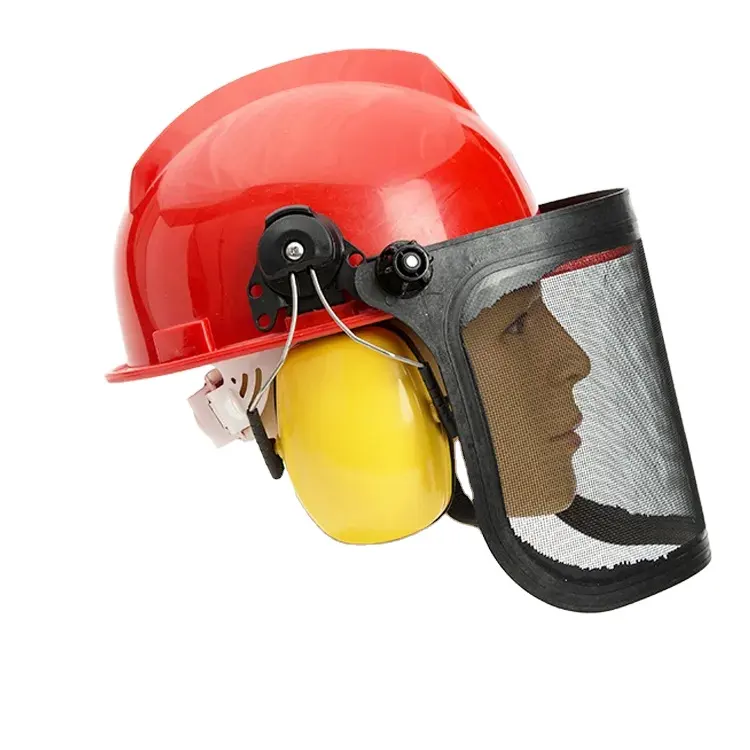 Head-Mounted Forestry Helmet with Industrial Visor Face Cover Welding  Shield for Gardening Mowing Personal Protection Work Gear