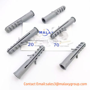Malaxy 10X50สกรูขยายตัวสมอคอนกรีตปลั๊กขยายตัวพลาสติกสีเทา M8ปลั๊กขยายสกรูยึดผนัง - Product Image 4