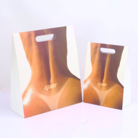 Sacs d'emballage en papier personnalisés avec logo imprimé, découpés, colorés, grand format, pour cadeaux, boutiques, design fantaisie, OEM