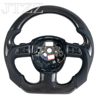 Pour Audi S3 S4 S5 S6 S7 RS3 RS4 RS5 A3 A4 A5 Volant en cuir et fibre de carbone Accessoires de voiture 2006 2007 2008 2009 2010 2011