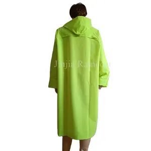 Rain for raincoat pvc polyester pvc long raincoats men women's rain coat custom logo for raining outdoor working