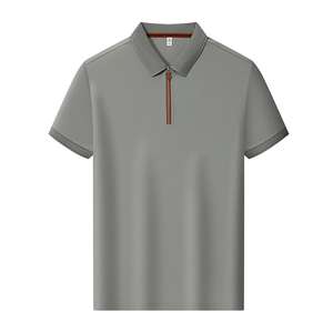 Polo de Verano de Alta Calidad, Estilo Urbano, Deportivo y Casual para Hombre, con Media Cremallera, Cuello Camisero y Manga Corta - Product Image 5