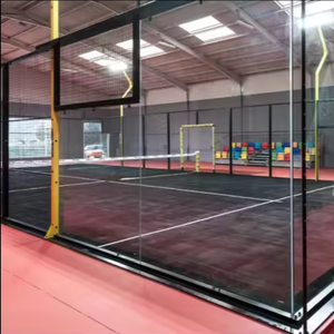 Nueva <span class=keywords><strong>cancha</strong></span> <span class=keywords><strong>de</strong></span> tenis <span class=keywords><strong>de</strong></span> Pádel personalizada, <span class=keywords><strong>cancha</strong></span> <span class=keywords><strong>de</strong></span> plataforma <span class=keywords><strong>de</strong></span> tenis <span class=keywords><strong>de</strong></span> Pádel deportiva panorámica, precio <span class=keywords><strong>de</strong></span> fábrica - Product Image 1