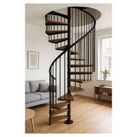Escalier en colimaçon moderne à vendre, escalier en colimaçon simple pour petite maison