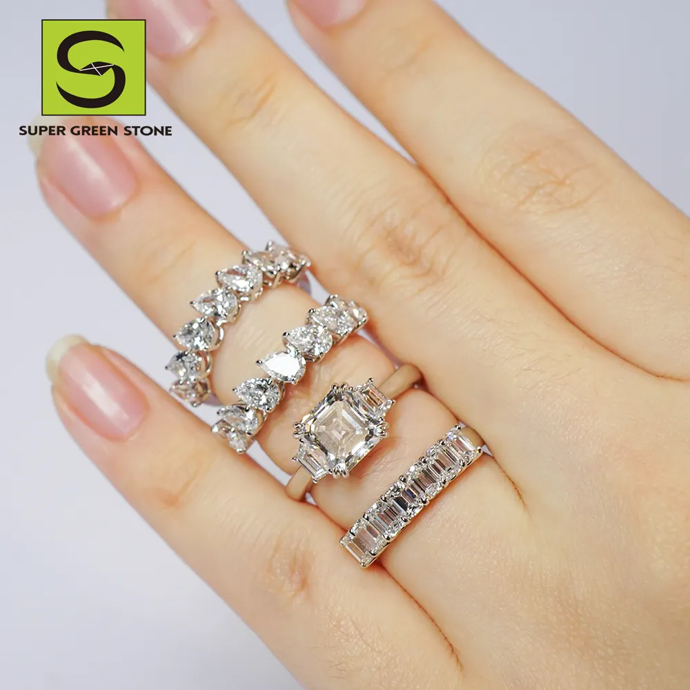 I migliori gioielli in oro 14K con diamanti sciolti anello di fidanzamento IGI anelli di gioielleria raffinata per gioielli personalizzati da donna