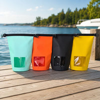 Sacs de rangement étanches Ocean Pack 5L 10L avec fenêtre en PVC, grande capacité, pour randonnée, camping, kayak, rafting