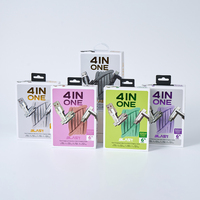 Boîte d'emballage personnalisée de haute qualité en carton pour câble de données de téléphone avec fenêtre transparente, boîte en papier pour accessoires de téléphone électronique
