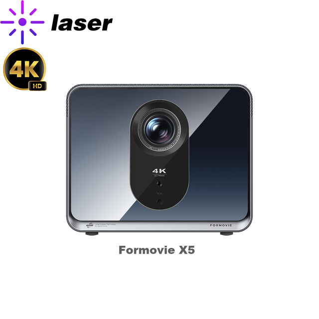 For X5 Laser TV Projector 4K ALPD Technology 4500 Lumens Portable Home Theater Beamer Android OS HIFI Stereo Built-in