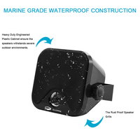 Radio marina BT impermeable, estéreo FM AM, reproductor de audio digital + 2 pares de altavoces estéreo de 4 pulgadas para ATV, UTV, carrito de golf, tractor