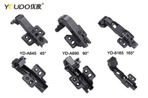 บานพับไฮดรอลิกคุณภาพสูง <span class=keywords><strong>YOUDO</strong></span> แบบยึดติด โครงอะลูมิเนียม อุปกรณ์ฮาร์ดแวร์เฟอร์นิเจอร์สำหรับตู้ห้องนอนและประตู วัสดุโลหะผสมสังกะสี - Product Image 6