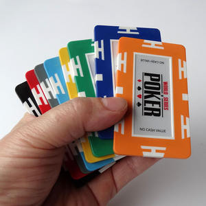 Texas Hold'em Poker <span class=keywords><strong>Chips</strong></span> Geen Denominatie 8 Kleuren Beschikbaar Vierkant Blok Baksteen Wsop Abs + Ijzeren Plaat - Product Image 4