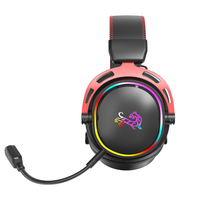 Auriculares Inalámbricos Profesionales para Juegos con Triple Modo 2.4G - Bluetooth 5.4, Luz RGB, Micrófono con Cancelación de Ruido, 28 Horas de Reproducción para PC, PS5, Switch