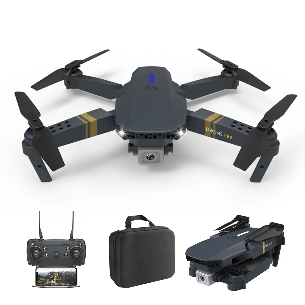 F89 Wifi folding RC drone 4k dual camera long-life quadcopter professional iremote control min drone