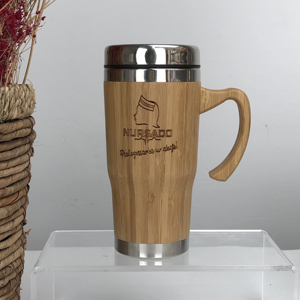 <span class=keywords><strong>2021</strong></span> 480ML Venta al por mayor Café de bambú natural Té Tazas de coche con tapa para beber - Product Image 1