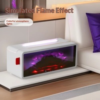 Nouveau diffuseur d'arômes à flamme simulée, modèle transfrontalier, pour foyer, télécommandé, de bureau, avec ambiance lumineuse colorée