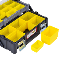 Chine MJ-5051 Boîte à outils en plastique portable de 18 pouces polyvalente avec poignée en acier inoxydable facile à transporter Fabricants