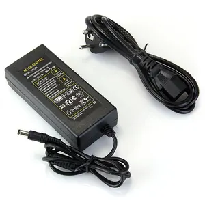 Adaptador de alimentação 12v 5a dc, adaptador de alimentação para monitor de led