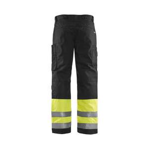 BLAKLADER - 186218113399C152 Hi-Vis winter <b>trousers</b> Yellow/<b>Black</b> - EAN 7330509369609 HI-VIS <b>WORKWEAR</b> - Product Image 2