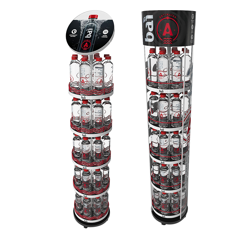 Apache Fashion Customizable Metal Mineral Water Display Stand for Supermarkets — view 3