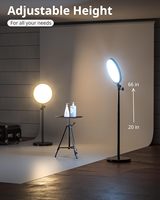 Éclairage LED Professionnel Complet, Anneau Lumineux avec Support et Télécommande pour Téléphone, Idéal Maquillage, Photographie, Studio, Coiffeur, Scalable