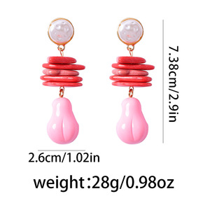 Boucles d'oreilles pendantes longues en forme d'étoile, plaquées or, style vintage, avec perles dorées, pour femme, bijoux fantaisie, nouveauté - Product Image 6