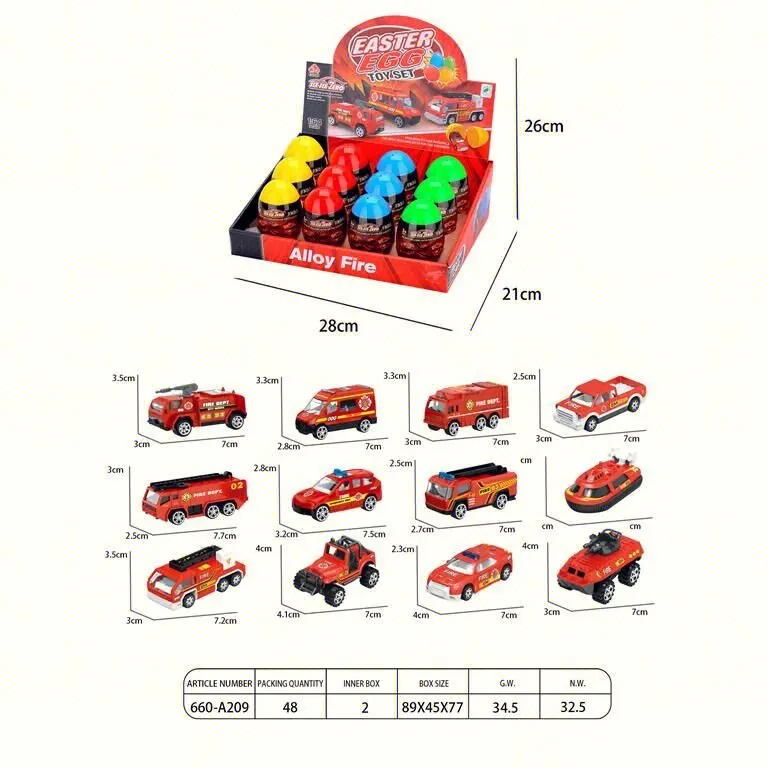 도매 어린이 1:64 다이 캐스트 합금 모델 자동차 계란 포장 장난감 자동차