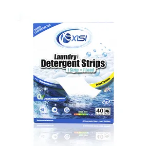 Eco-friendly Lightweight Laundry Strips Mild Formula Clothes Cleaner Soap Fresh Scent Laundry Detergent Sheets