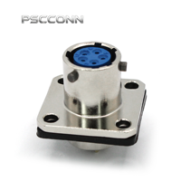 Connecteur circulaire d'aviation étanche IP67 PSCCONN FQN12 FQN14 FQN24 FQN30 2 4 9 14 26 32 broches pour équipement de l'industrie aérospatiale