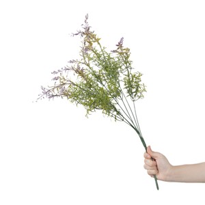 Grande fleur artificielle de lavande à 7 branches, 62 cm, violette, décoration de mariage - Product Image 2