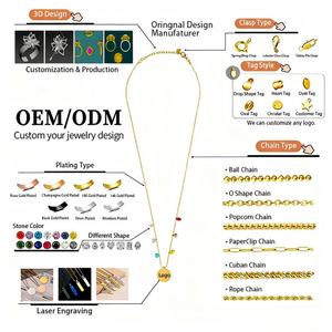 Fabricantes de Joyería Personalizada: Pendientes, Anillos, Pulseras, Cadenas, Collares con Nombre, Llaveros Personalizados con Logotipo, Colgantes para OEM - Product Image 1