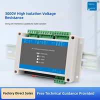 Module d'acquisition de tension CA à huit canaux TD 3408V True RMS RS485, isolation triphasée 3000V, 0 à 100V, 0 à 300V, 0 à 500V
