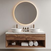 Kabinet Kamar Mandi Elegan yang Dibuat untuk Ruang Interior yang Mewah