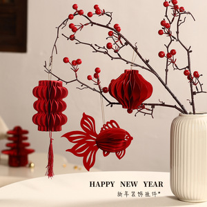 Adorno de linterna 3D para el Año Nuevo 2026, colgante de puerta del Año del Caballo, decoración para el Festival de Primavera, artículos colgantes de Año Nuevo - Product Image 4