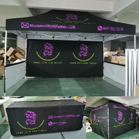 Gazebo personnalisé pour salon professionnel, auvent latéral ouvert, installation instantanée, abri pour voiture, tente
