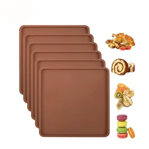 Silicone Fruit Vegetables Leather Dehydrator Trays for Liquids Trays Liner for Dehydrator Kitchen Dehydrator Mats Accessories