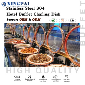 XINGPAI Attrezzature per Ristoranti e Hotel Dubai, Scaldavivande Idraulico in Argento per Buffet, per Matrimoni e Banchetti - Product Image 5