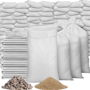 Bolsas de arena de polipropileno tejidas blancas de 60*100cm de alta resistencia, bolsas de arena vacías a granel para agua de inundación para barrera - Product Image 5