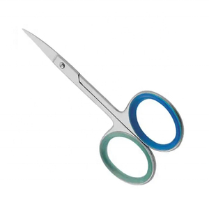 Ciseaux russes à cuticules droites en acier inoxydable, pliables, à manche en caoutchouc, outil de beauté pour ongles - Product Image 3