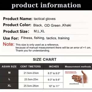 Warm Durable Half Finger Tactical <b>Gloves</b> for Outdoor Activities Battle <b>Shooting</b> <b>Hunting</b> Climbing Motorcycle Cycling Training - Product Image 4
